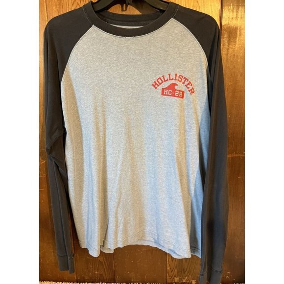 Hollister Other - Hollister Co. Pacific Merchants Distressed Blue Long Sleeve Men's Tee Sz Small